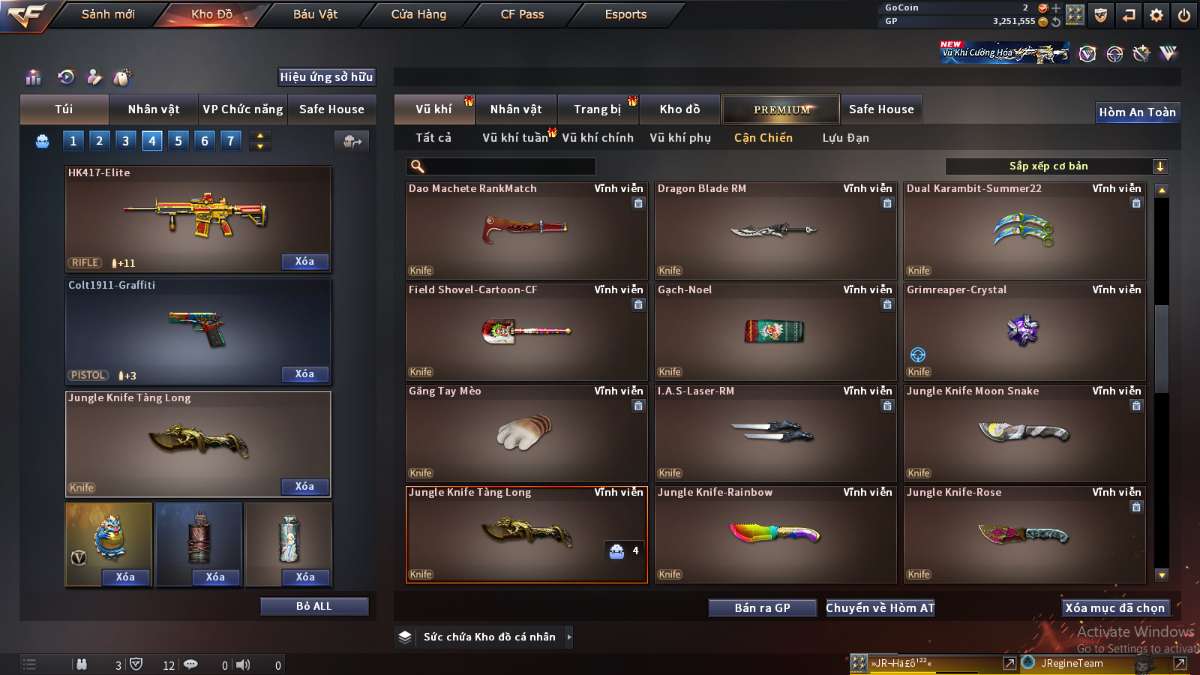 shop acc cf uy tin gia re